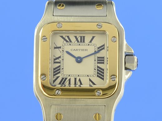 Cartier Santos Galbee Lady Stahl/Gold