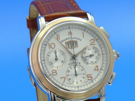 Maurice Lacroix Masterpiece Flyback Annuaire Stahl Gold