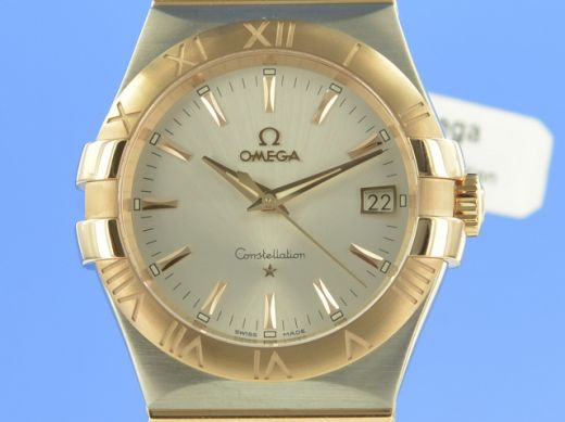 Omega Constellation 35 mm Quarz Stahl/Rotgold