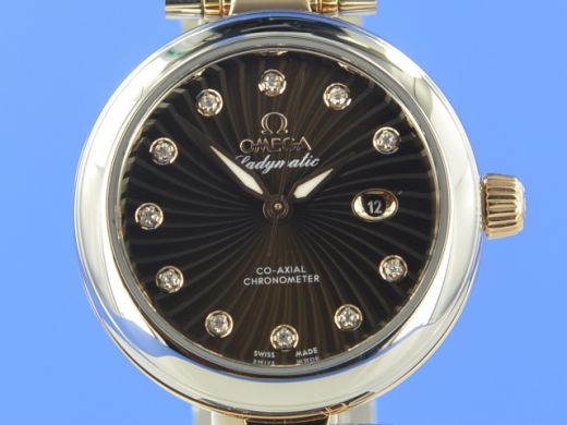 Omega De Ville Ladymatic Stahl/Rotgold