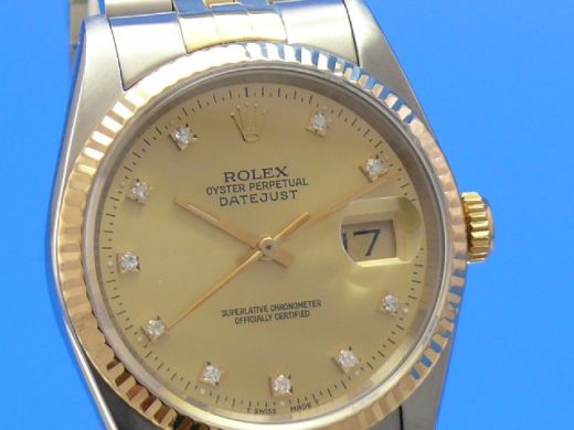 Rolex Datejust 36 mm Brilliant Ziffernblatt