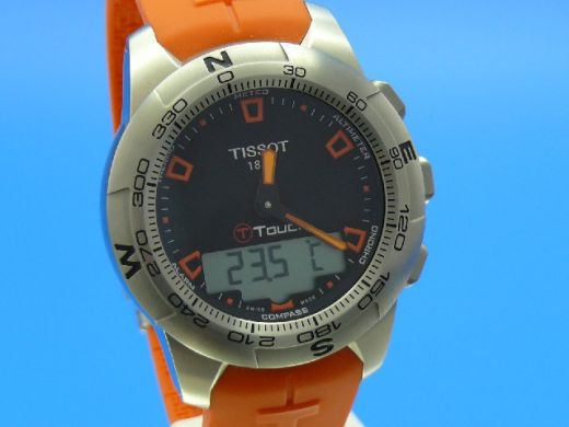 TISSOT T-Touch II Titan shops glänzend beschichtet