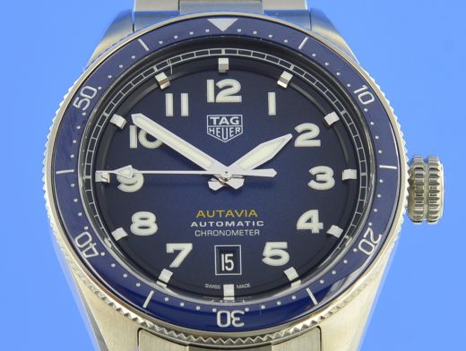 TAG Heuer Autavia Blue Dial Chronometer WBE5116