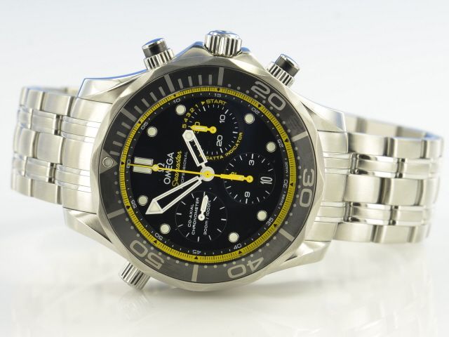 Omega Seamaster Diver 300m Chronograph Co Axial 44 Mm 212304 21230445001002 Uhrencenter Berlin Gebrauchte Luxusuhren